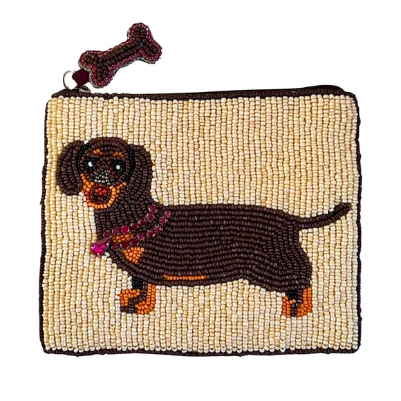 Lily Posh Handbags - Dachshund Coin Purse, Dog Beaded Bag Lily Posh